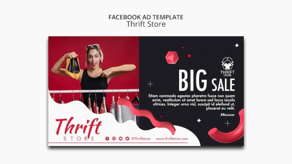 舊貨店廣告模板設(shè)計 傳遞價值與情懷的巧妙結(jié)合